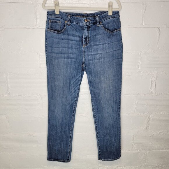 Chico's Denim - So Slimming By Chico's Women's Size 14 Jeans Girlfriend Slim Leg Ankle